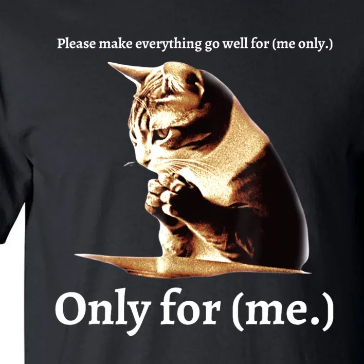 Funny Cat Please Make Everything Go Well For Me Only For Me Tall T-Shirt