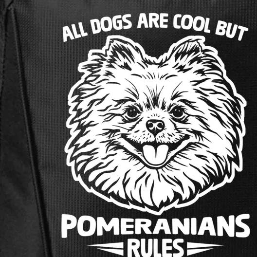 Funny Cute Pomeranian Dog Rules Puppy Lover Great Gift City Backpack