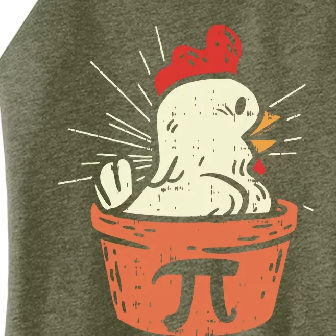 Funny Chicken Pot Pi Shirts Day Pie Math Lover Geek Gift Women’s Perfect Tri Rocker Tank