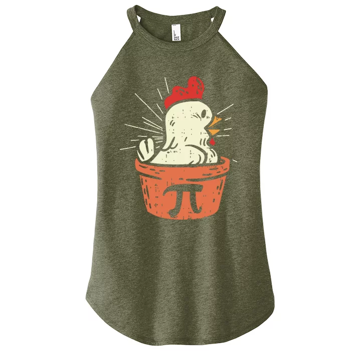 Funny Chicken Pot Pi Shirts Day Pie Math Lover Geek Gift Women’s Perfect Tri Rocker Tank