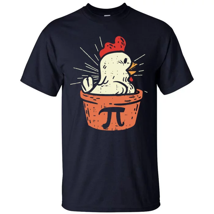 Funny Chicken Pot Pi Shirts Day Pie Math Lover Geek Gift Tall T-Shirt