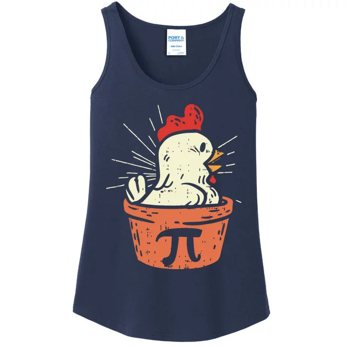 Funny Chicken Pot Pi Shirts Day Pie Math Lover Geek Gift Ladies Essential Tank