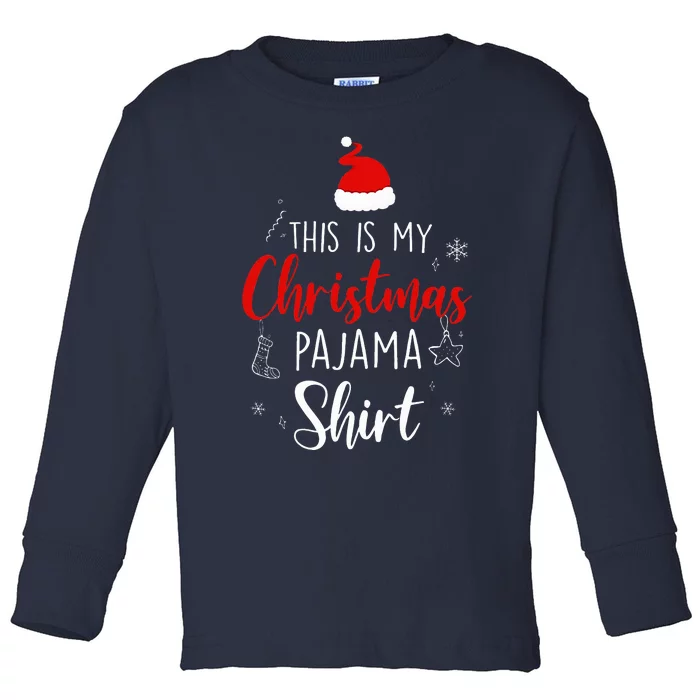 Funny Christmas PJ Pajama PJS for Family Toddler Long Sleeve Shirt