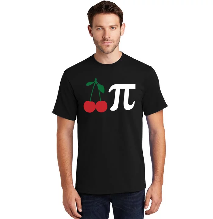 Funny Cherry Pi Day March 14 Math Lover Science Teacher Gift Tall T-Shirt