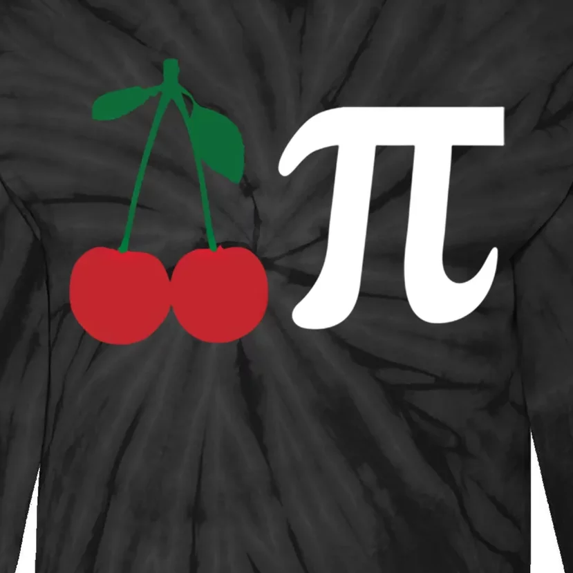 Funny Cherry Pi Day March 14 Math Lover Science Teacher Gift Tie-Dye Long Sleeve Shirt