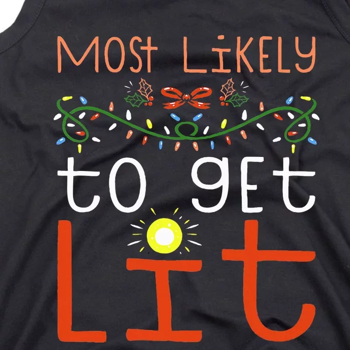 Funny Christmas Party Drinking Game Tank Top