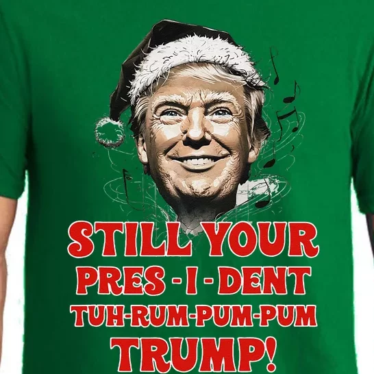 Funny Christmas President Trump Pajamas Ugly Christmas Pajama Set