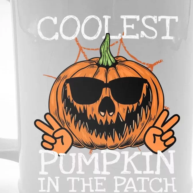 Funny Coolest Pumpkin In The Patch Halloween Gift Front & Back Beer Stein