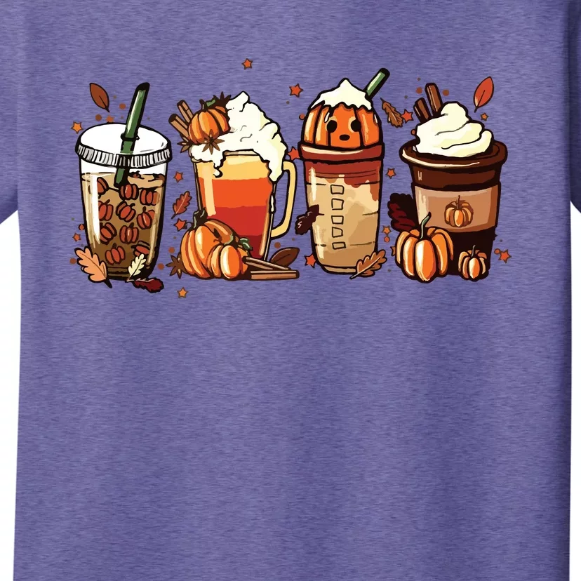 Fall Coffee Pumpkin Coffee Latte Halloween T-Shirt