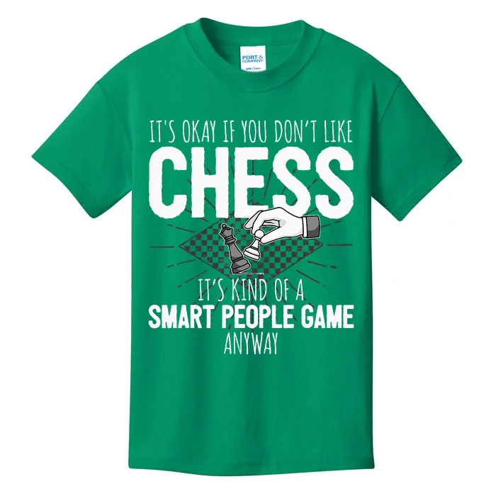 Funny Chess Player Chess Pieces I Smart People Game Kids T-Shirt