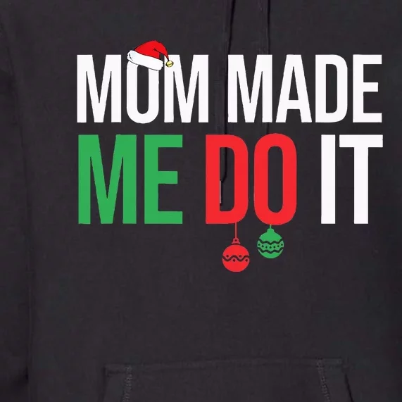 Family Christmas Pajamas Matching Mom Premium Hoodie