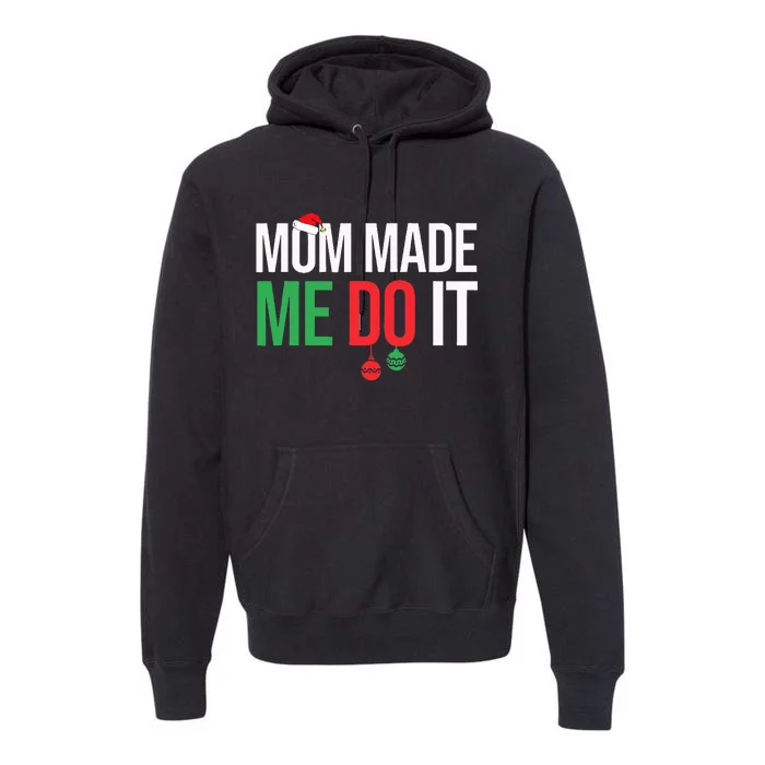 Family Christmas Pajamas Matching Mom Premium Hoodie