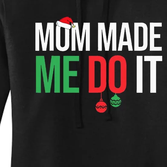 Family Christmas Pajamas Matching Mom Women's Pullover Hoodie