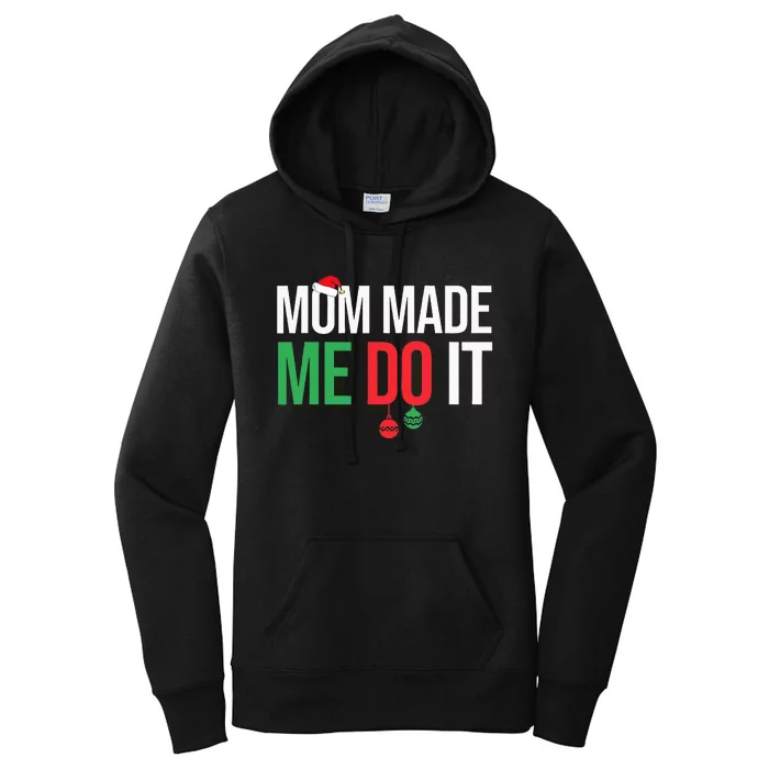 Family Christmas Pajamas Matching Mom Women's Pullover Hoodie