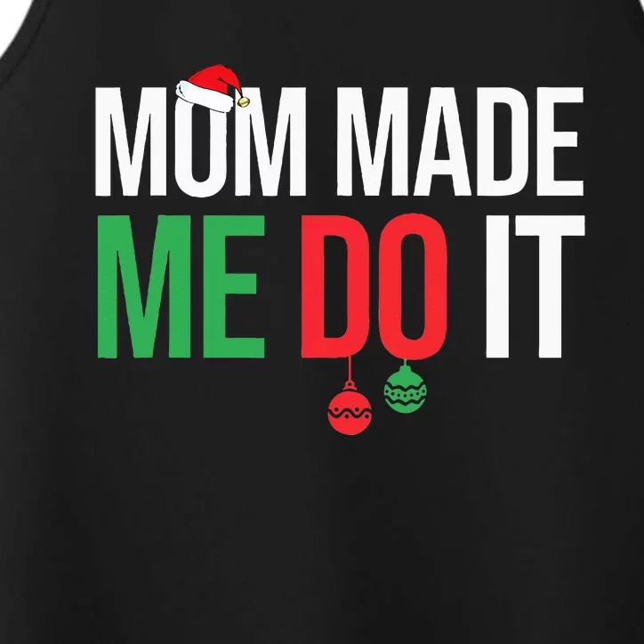 Family Christmas Pajamas Matching Mom Performance Tank