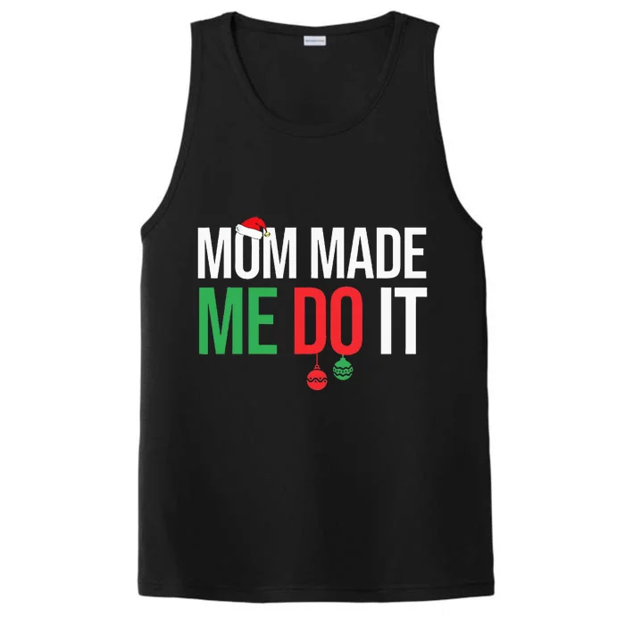 Family Christmas Pajamas Matching Mom Performance Tank