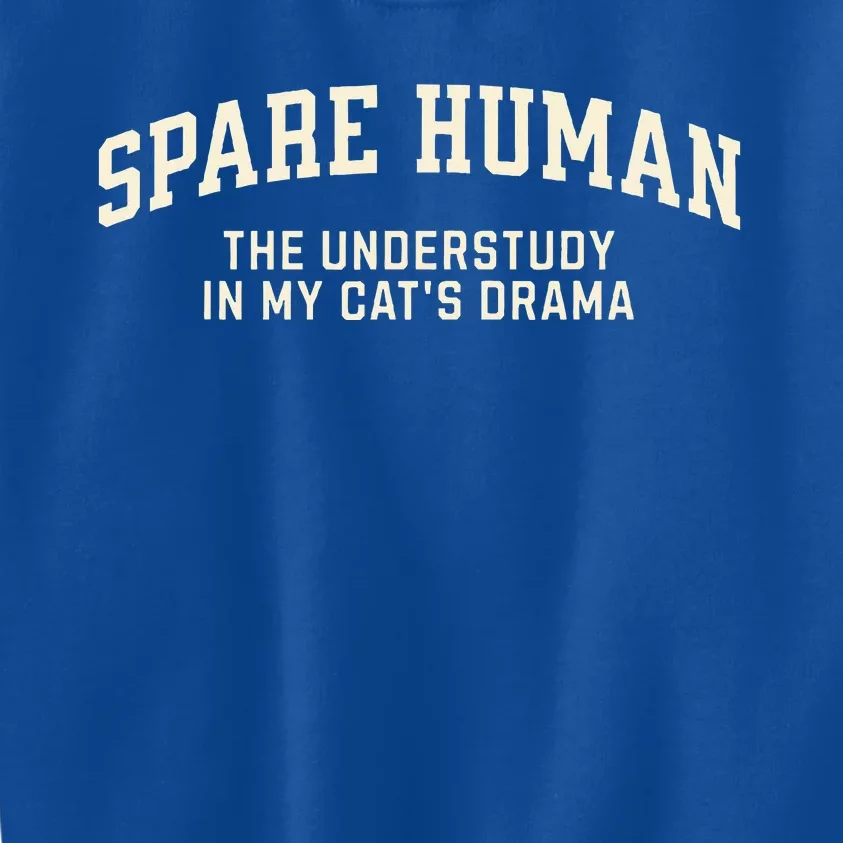 Funny Cat Parent Spare Human Sarcastic Kids Sweatshirt