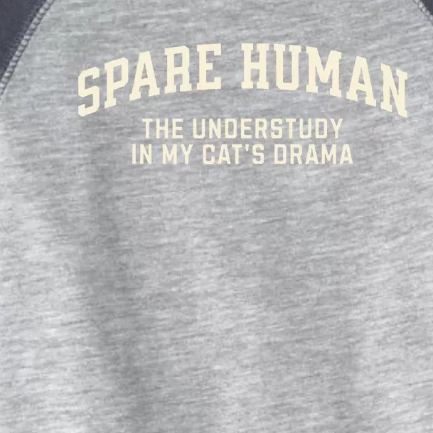 Funny Cat Parent Spare Human Sarcastic Toddler Fine Jersey T-Shirt