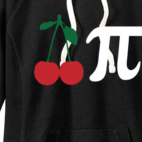 Funny Cherry Pi Day March 14 Math Lover Science Teacher Cute Gift Women's Fleece Hoodie