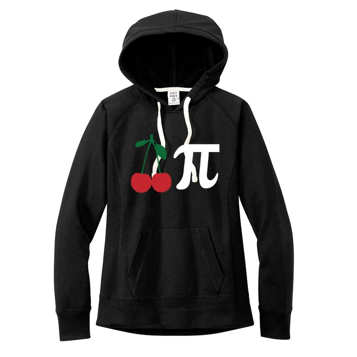 Funny Cherry Pi Day March 14 Math Lover Science Teacher Cute Gift Women's Fleece Hoodie