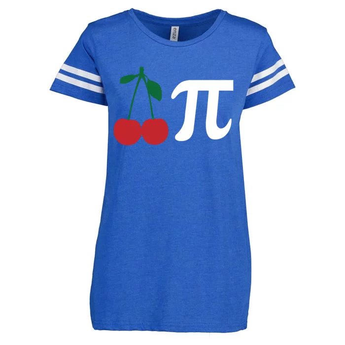 Funny Cherry Pi Day March 14 Math Lover Science Teacher Cute Gift Enza Ladies Jersey Football T-Shirt