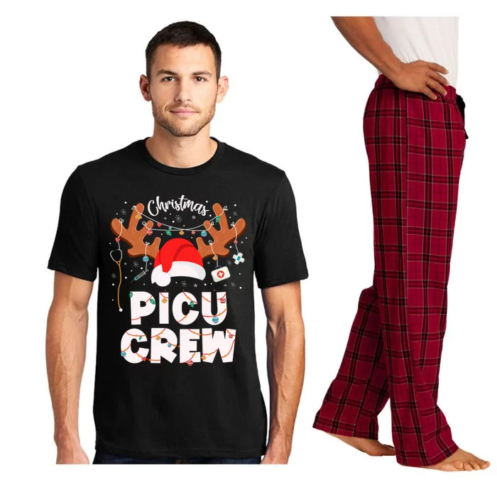 Funny Christmas Picu Crew Nurse Squad And Group Nursing XMas Cute Gift Pajama Set