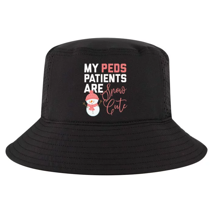 Funny Christmas Peds Nurse Snow Cute Cool Comfort Performance Bucket Hat