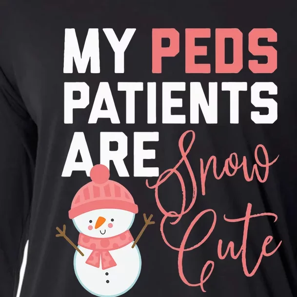 Funny Christmas Peds Nurse Snow Cute Cooling Performance Long Sleeve Crew