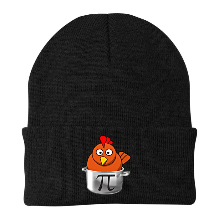 Funny Chicken Pot Pi Day Cartoon Math Pie Gift Knit Cap Winter Beanie