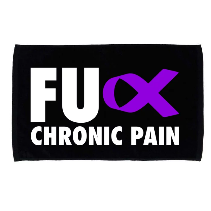 Fu Chronic Pain Purple Ribbon Cool Gift Microfiber Hand Towel