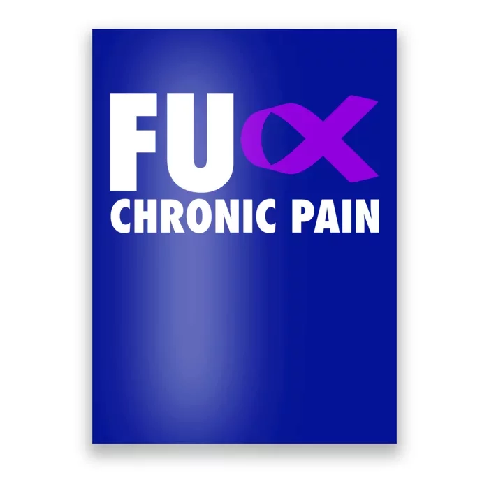 Fu Chronic Pain Purple Ribbon Cool Gift Poster