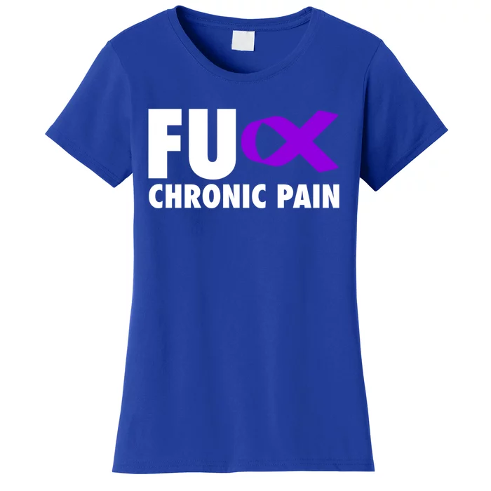 Fu Chronic Pain Purple Ribbon Cool Gift Women's T-Shirt