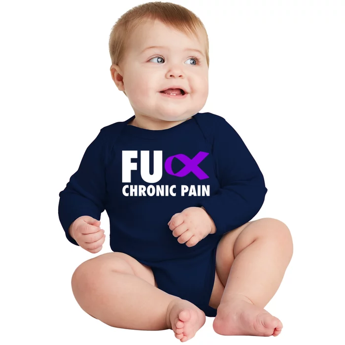 Fu Chronic Pain Purple Ribbon Cool Gift Baby Long Sleeve Bodysuit