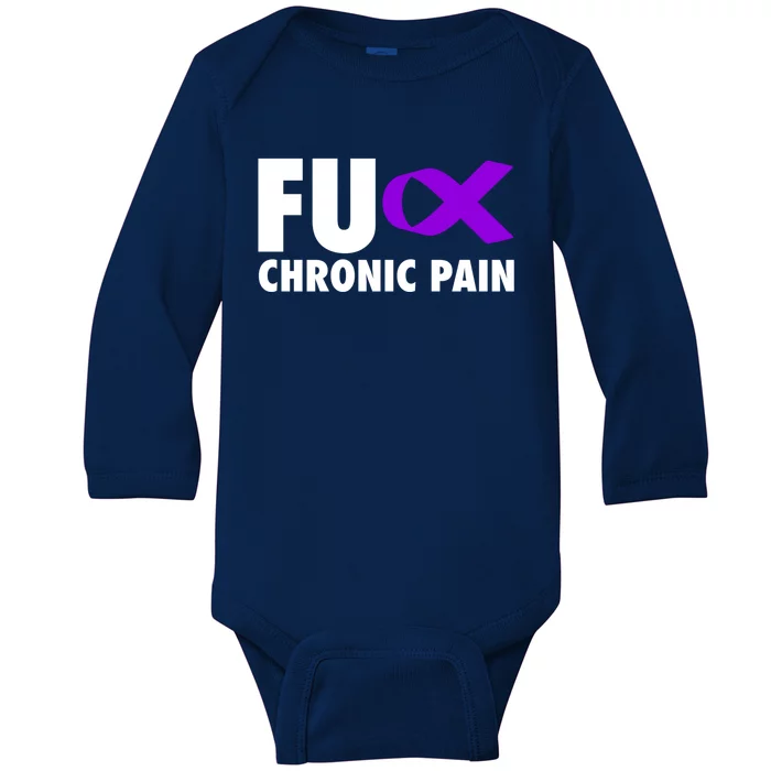 Fu Chronic Pain Purple Ribbon Cool Gift Baby Long Sleeve Bodysuit