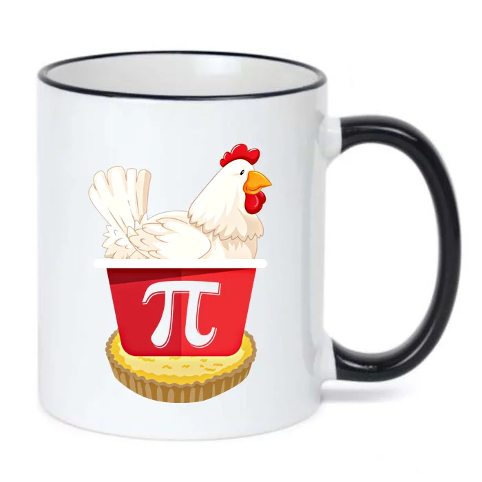 Funny Chicken Pot Pi Design Day Pie Day Math Lover Gift Black Color Changing Mug