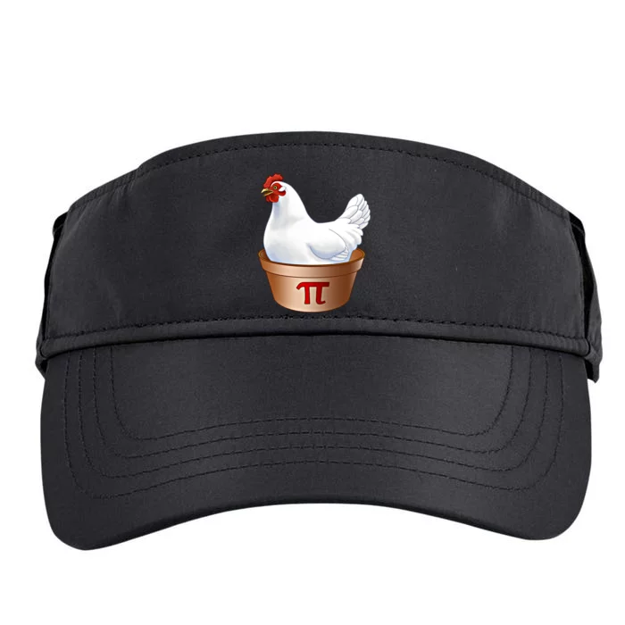 Funny Chicken Pot Pi (Pot Pie) Math Poultry Farmer Gift Adult Drive Performance Visor