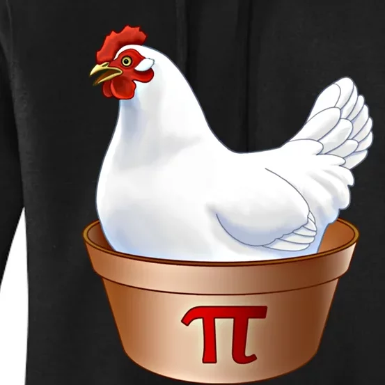 Funny Chicken Pot Pi (Pot Pie) Math Poultry Farmer Gift Women's Pullover Hoodie