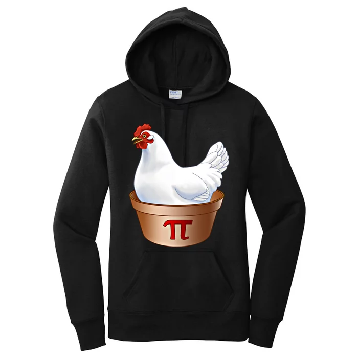 Funny Chicken Pot Pi (Pot Pie) Math Poultry Farmer Gift Women's Pullover Hoodie