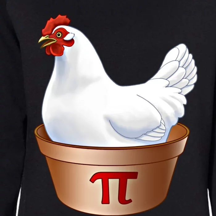 Funny Chicken Pot Pi (Pot Pie) Math Poultry Farmer Gift Womens California Wash Sweatshirt