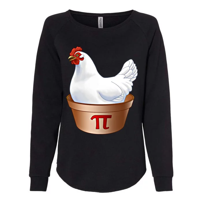 Funny Chicken Pot Pi (Pot Pie) Math Poultry Farmer Gift Womens California Wash Sweatshirt