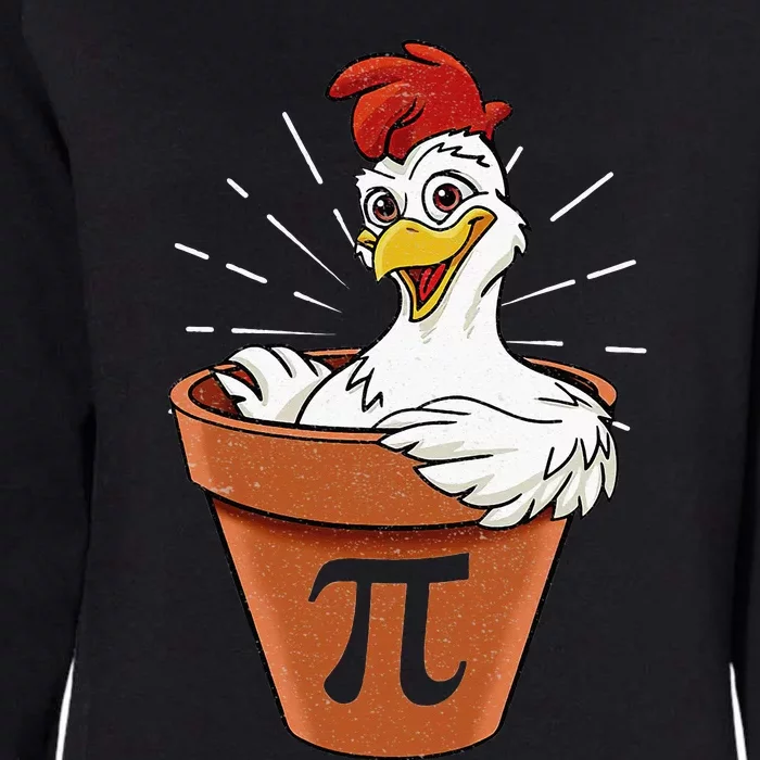 Funny Chicken Pot Pi Day Pie Math Lover Geek 3 14 Womens California Wash Sweatshirt