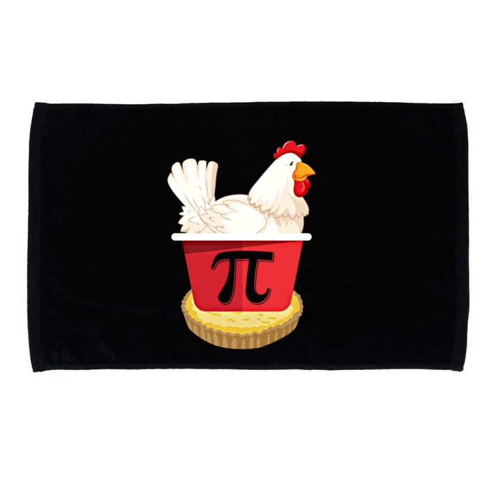 Funny Chicken Pot Pie Math Teacher Nerd Geek Pi Day Novelty Gift Microfiber Hand Towel