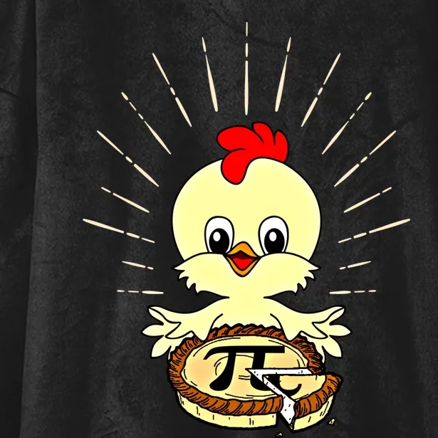 Funny Chicken Pot Pie Pi Day Math Lover 3 14 Nerd Mathematic Cool Gift Hooded Wearable Blanket