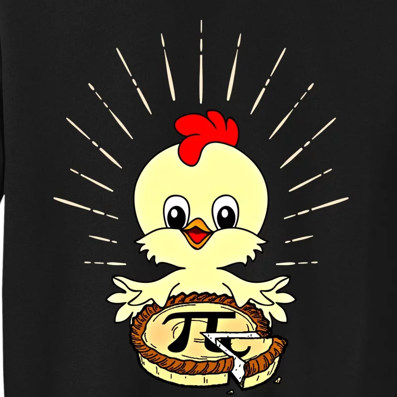 Funny Chicken Pot Pie Pi Day Math Lover 3 14 Nerd Mathematic Cool Gift Tall Sweatshirt