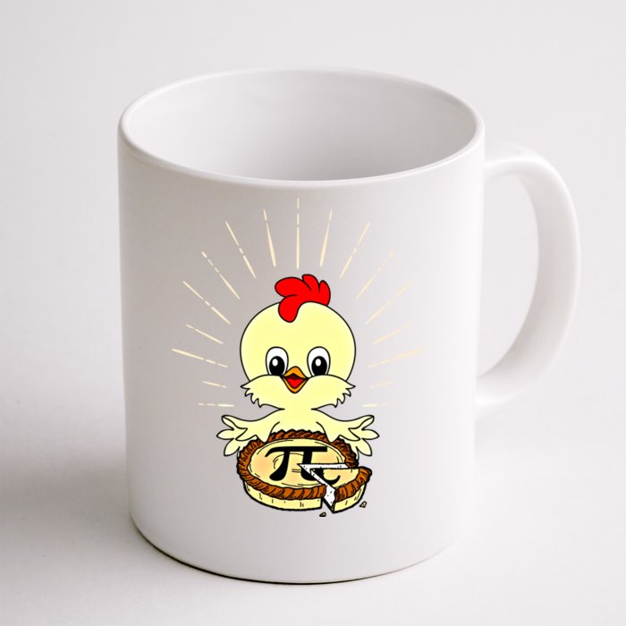 Funny Chicken Pot Pie Pi Day Math Lover 3 14 Nerd Mathematic Cool Gift Front & Back Coffee Mug