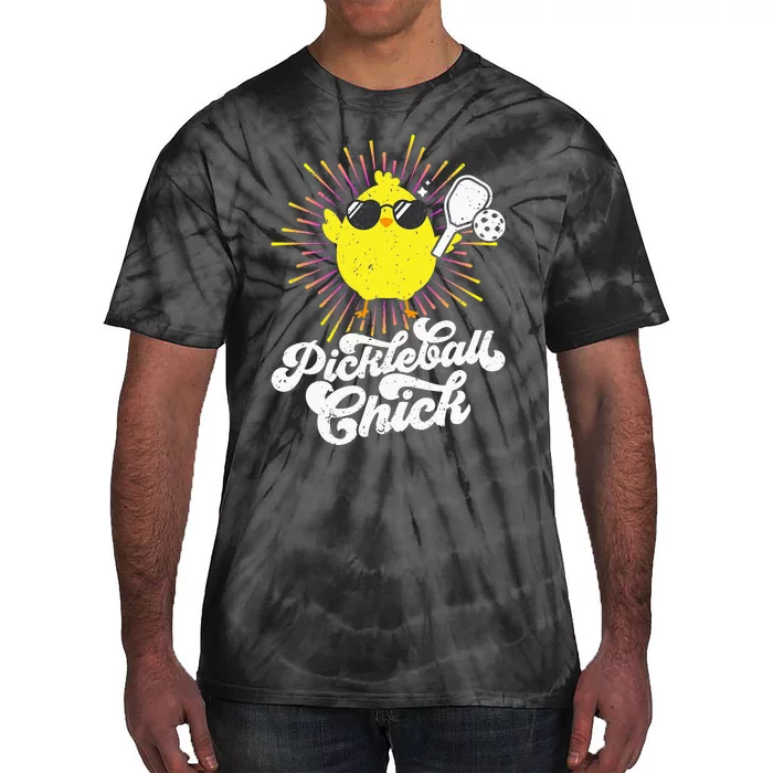 funny cute Pickleball Chick Pickleball Lover Tie-Dye T-Shirt