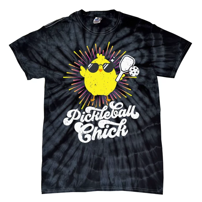 funny cute Pickleball Chick Pickleball Lover Tie-Dye T-Shirt