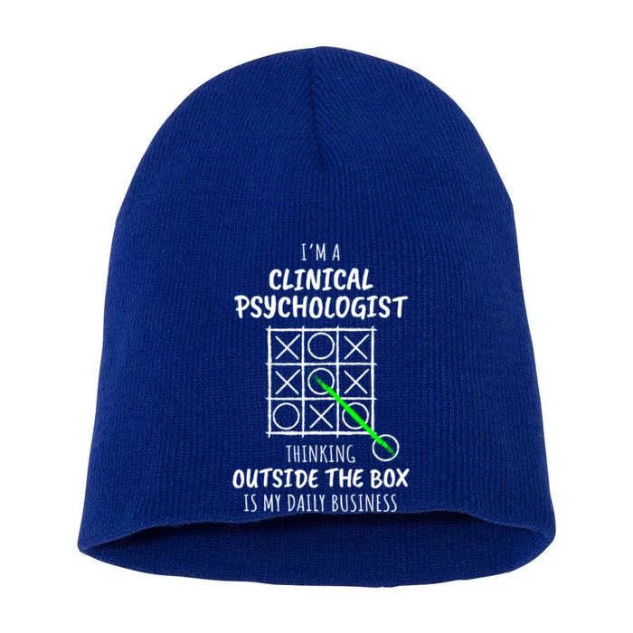 Funny Clinical Psychologist Gift Short Acrylic Beanie