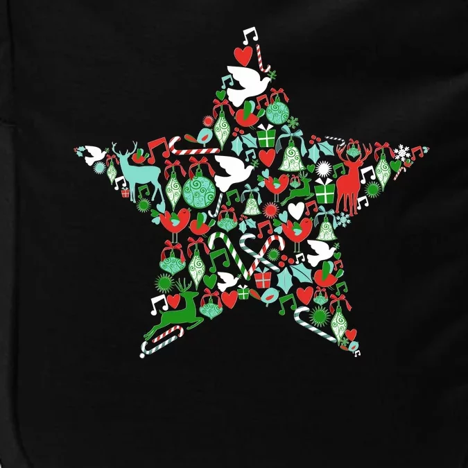 Festive Christmas Pattern Star Impact Tech Backpack