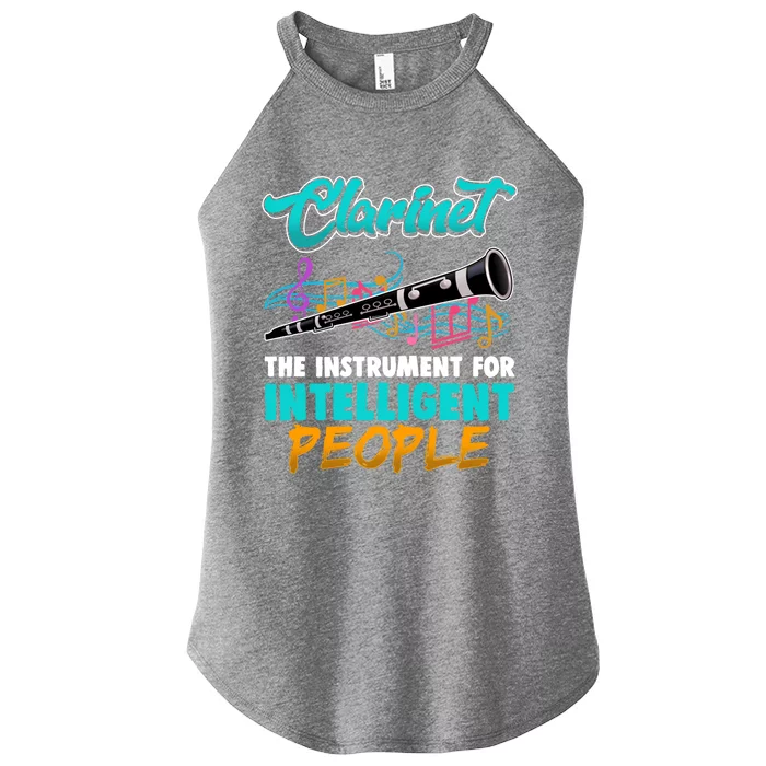 Funny Clarinet Player Funny Gift For Marching Bands Members Gift Women’s Perfect Tri Rocker Tank